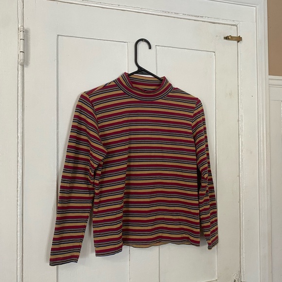 Lizsport Tops - Vintage Lizsport Long Sleeve Stripped Top